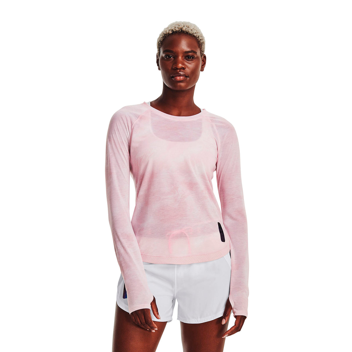 Polera manga larga UA Run Anywhere Streaker para mujer