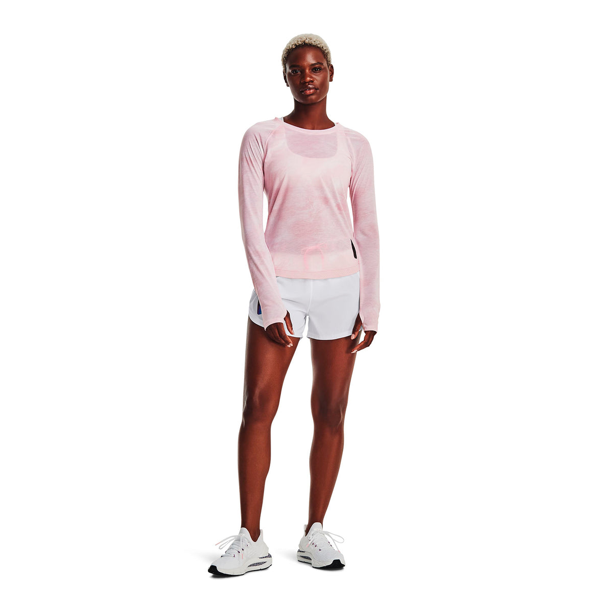 Polera manga larga UA Run Anywhere Streaker para mujer