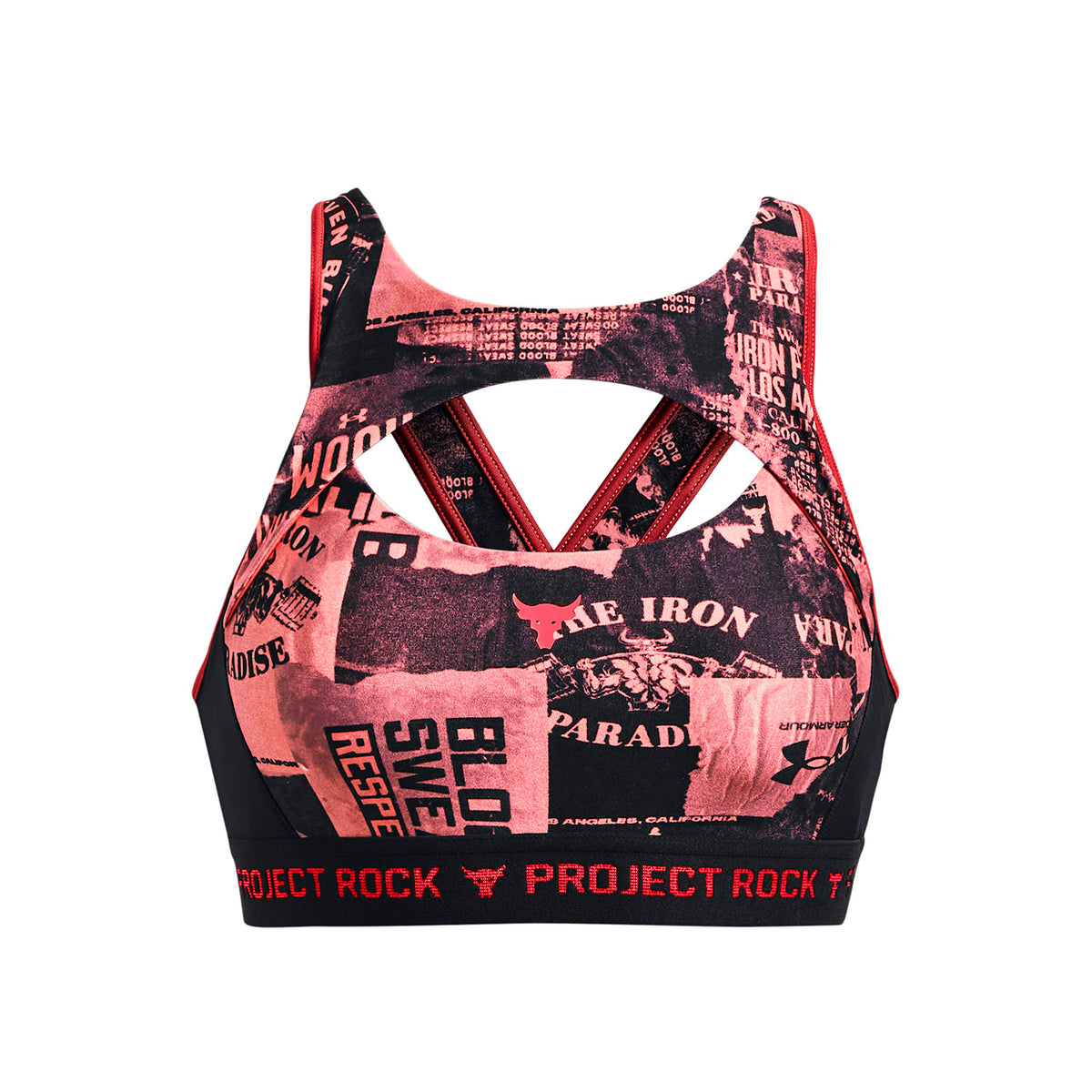 Sostén deportivo Project Rock Crossback Printed Nov para mujer