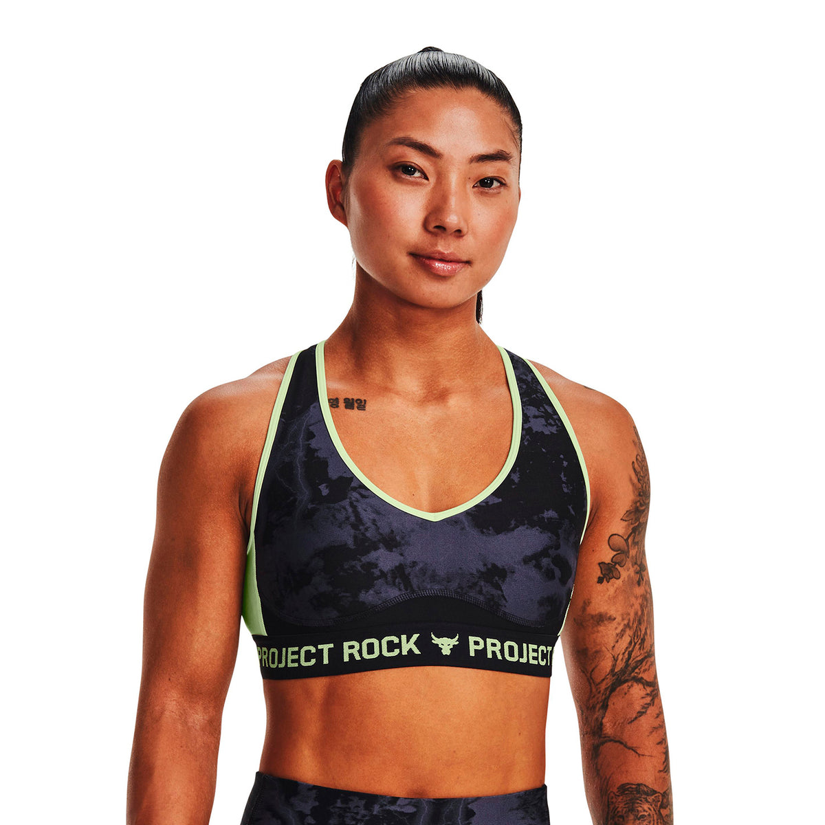 Sostén deportivo Project Rock Crossback Printed para mujer