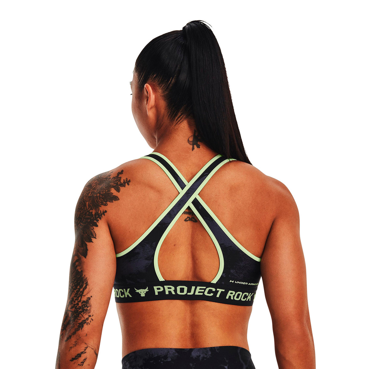 Sostén deportivo Project Rock Crossback Printed para mujer