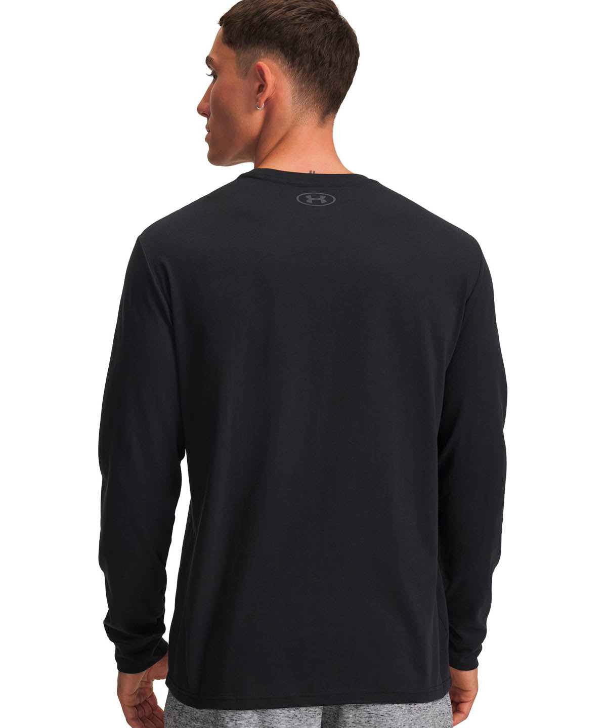 Polera manga larga de entrenamiento para hombre Project Rock Brahma Bull negra Under Armour