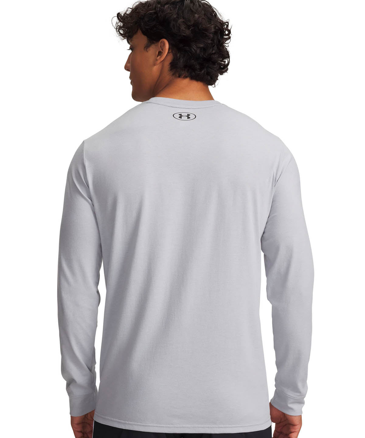 Polera manga larga de entrenamiento para hombre Project Rock Brahma Bull gris Under Armour