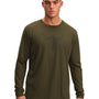 Polera manga larga de entrenamiento para hombre Project Rock Brahma Bull verde Under Armour