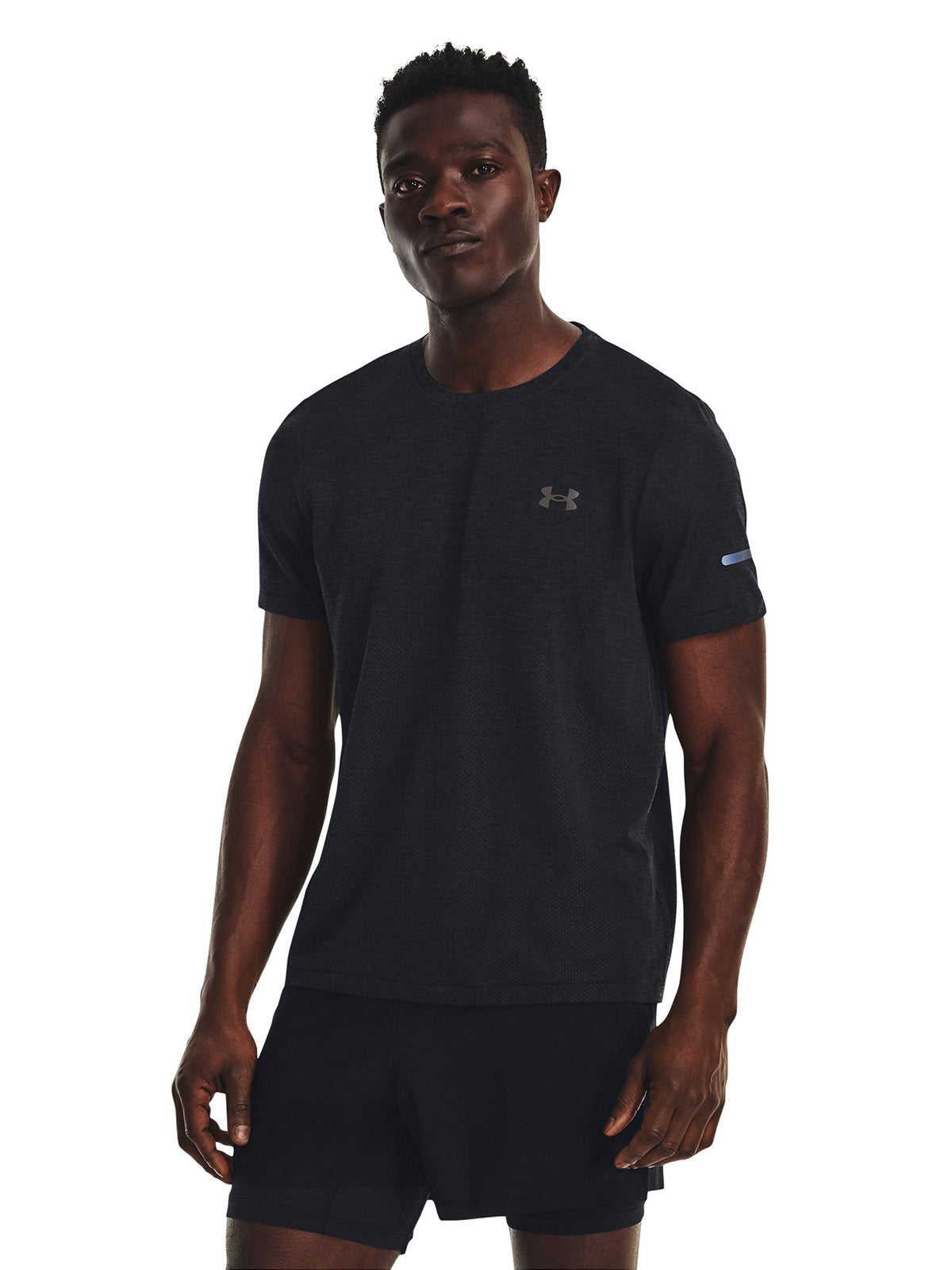 Polera manga corta UA Seamless Stride para hombre