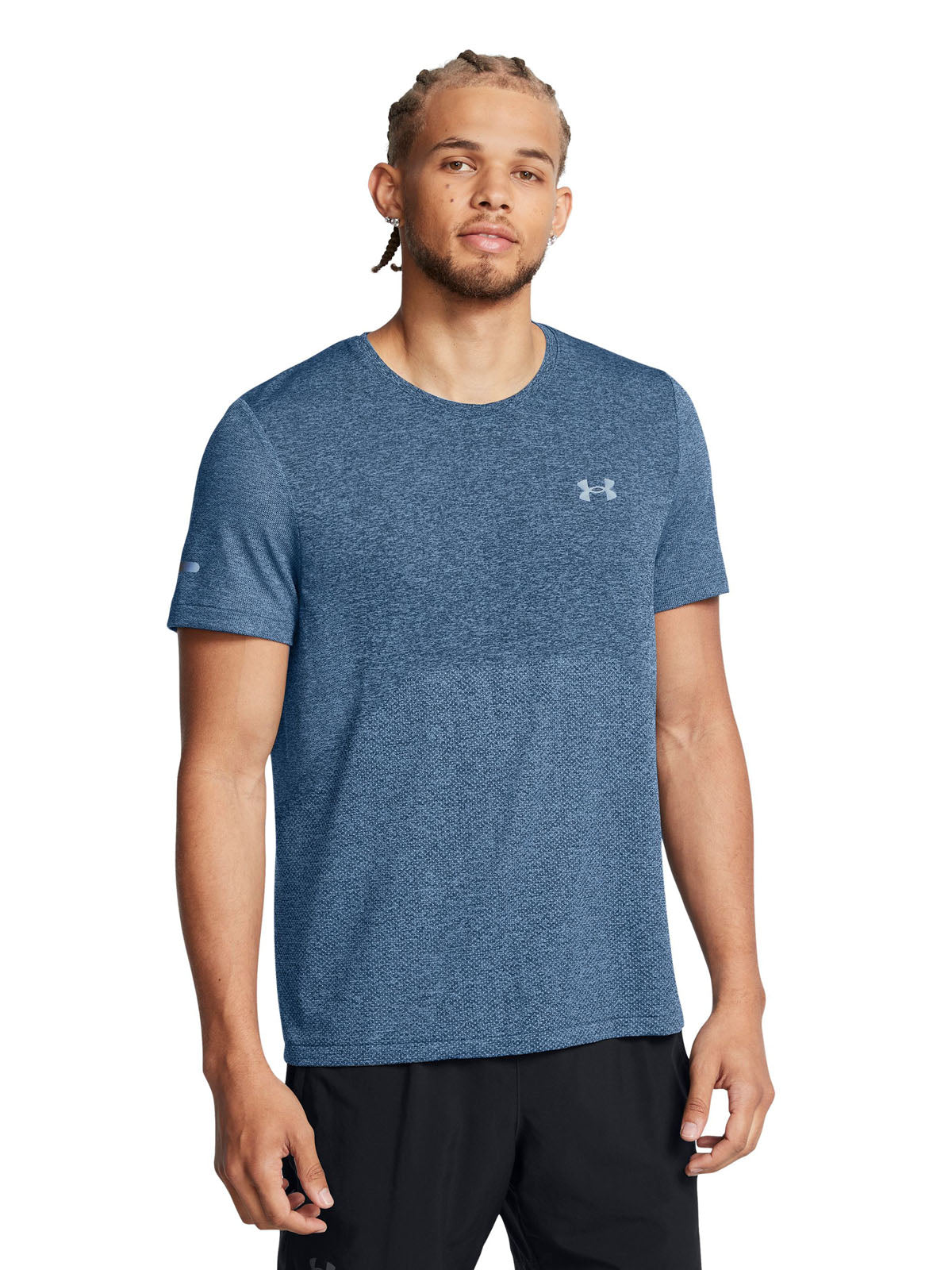 Polera manga corta UA Seamless Stride para hombre