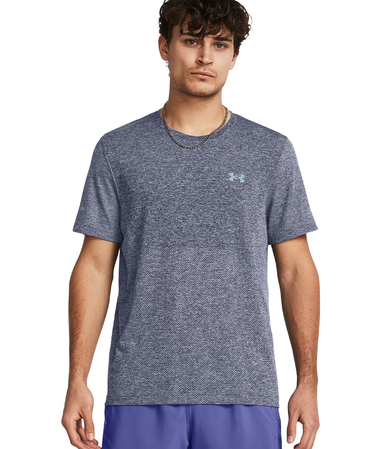 Polera manga corta UA Seamless Stride para hombre