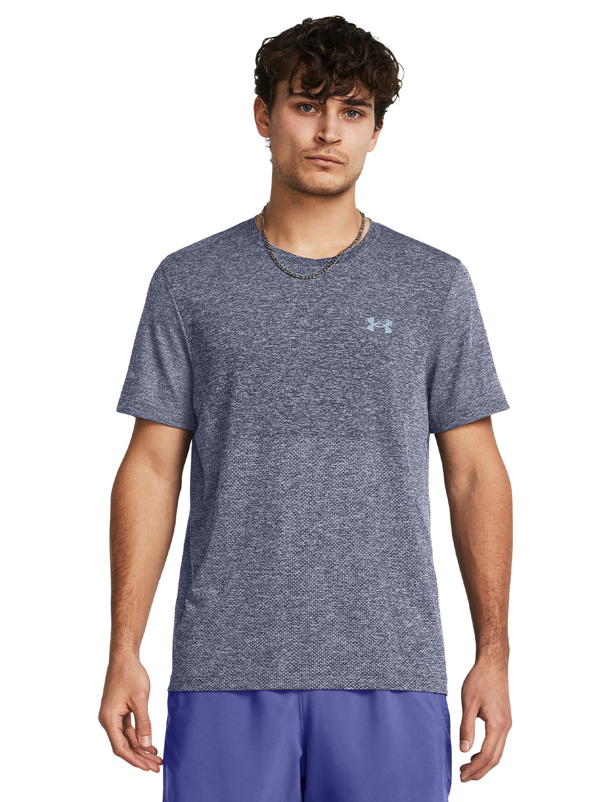 Polera manga corta UA Seamless Stride para hombre
