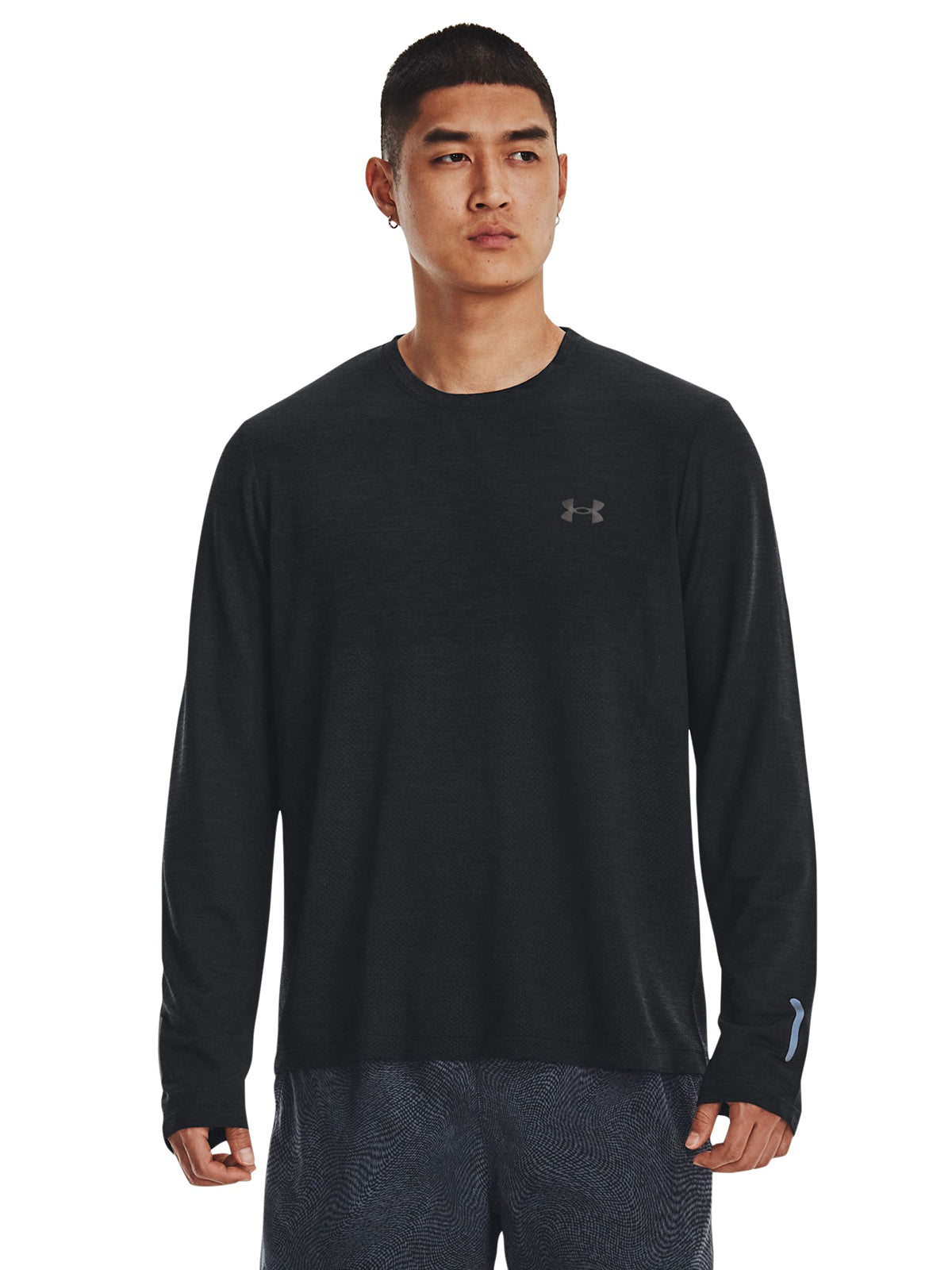 Polera manga larga UA Seamless Stride para hombre