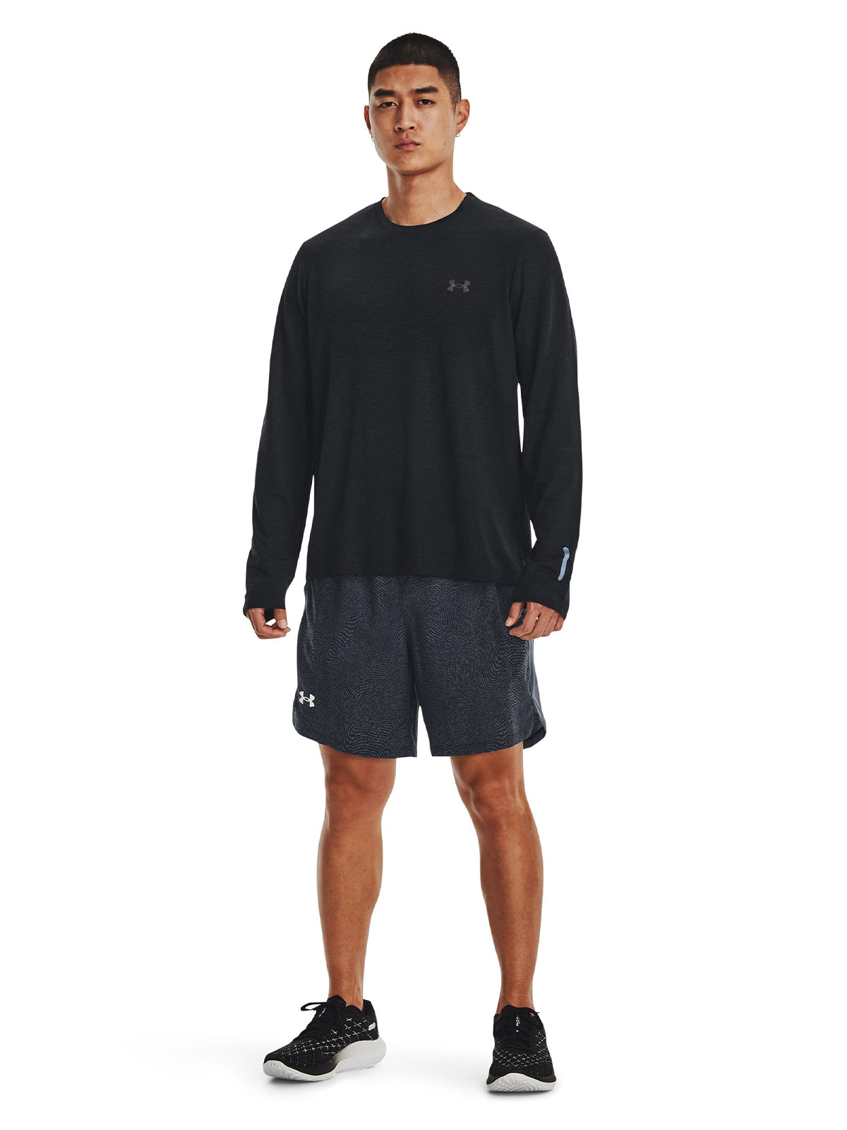 Polera manga larga UA Seamless Stride para hombre