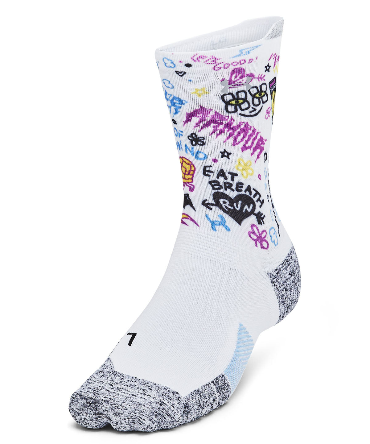 Calcetines unisex UA ArmourDry¿ Run Cushion Mid-Crew