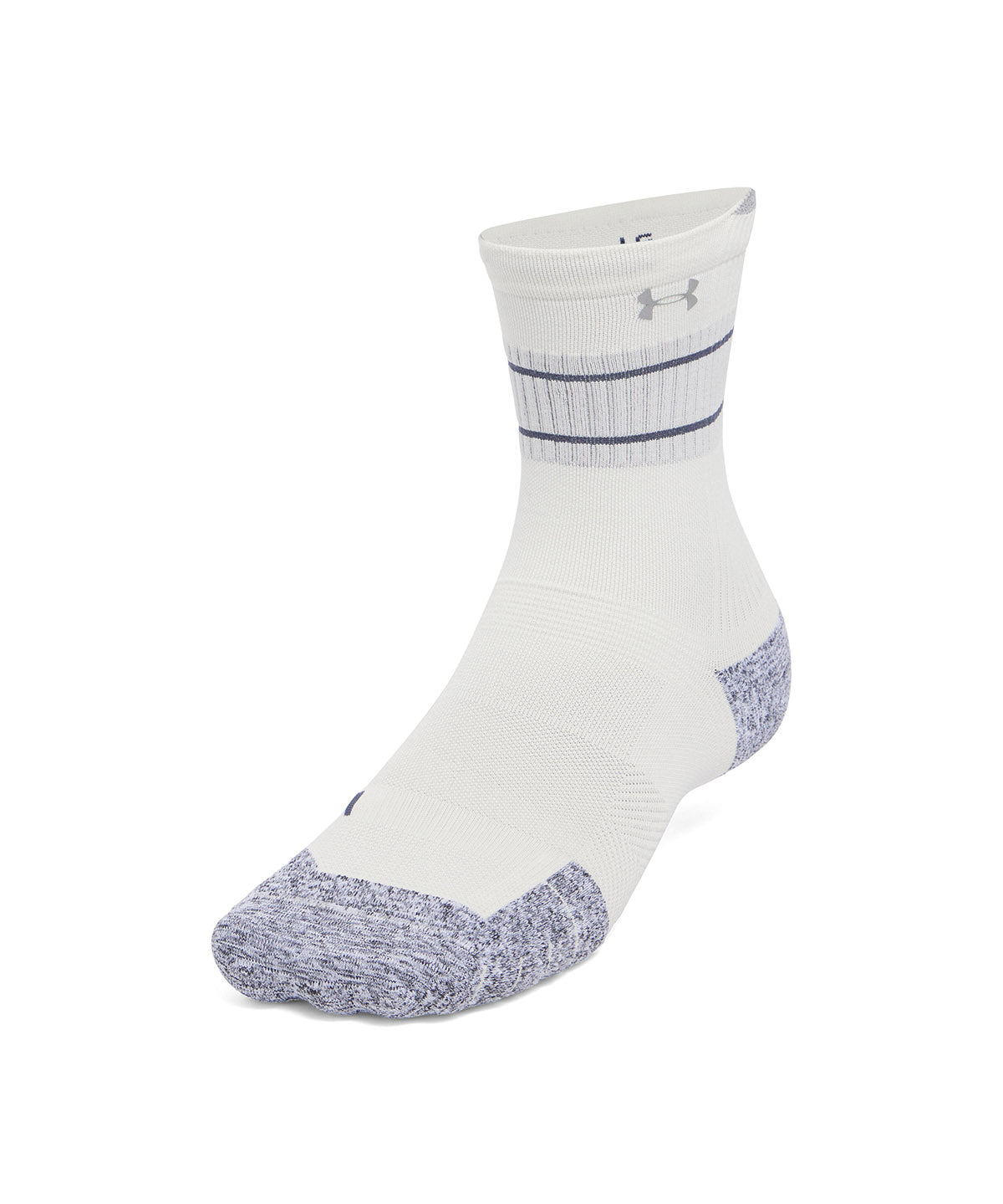 Calcetín unisex Under Armour armourdry¿ run cushion mid blanco