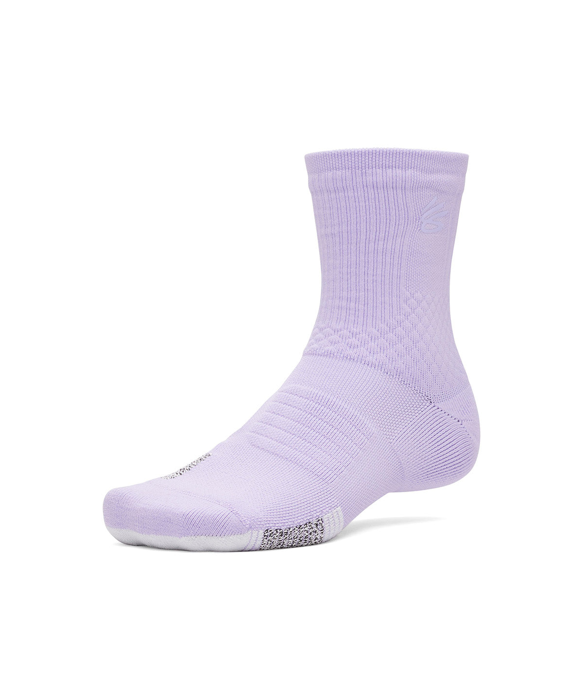Calcetines Basketball Unisex Curry ArmourDry Playmaker Mid-Crew Morado Under Armour