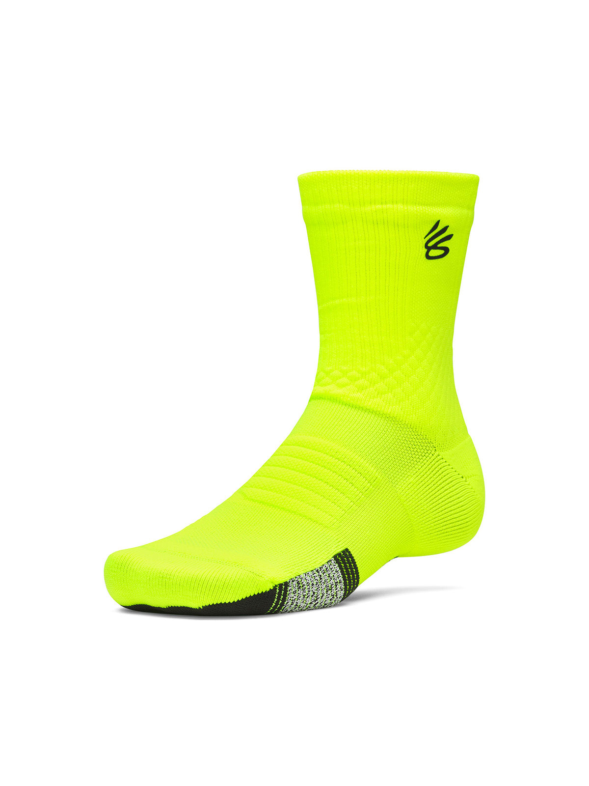 Calcetines Basketball Unisex Curry ArmourDry Playmaker Mid-Crew amarillo Under Armour