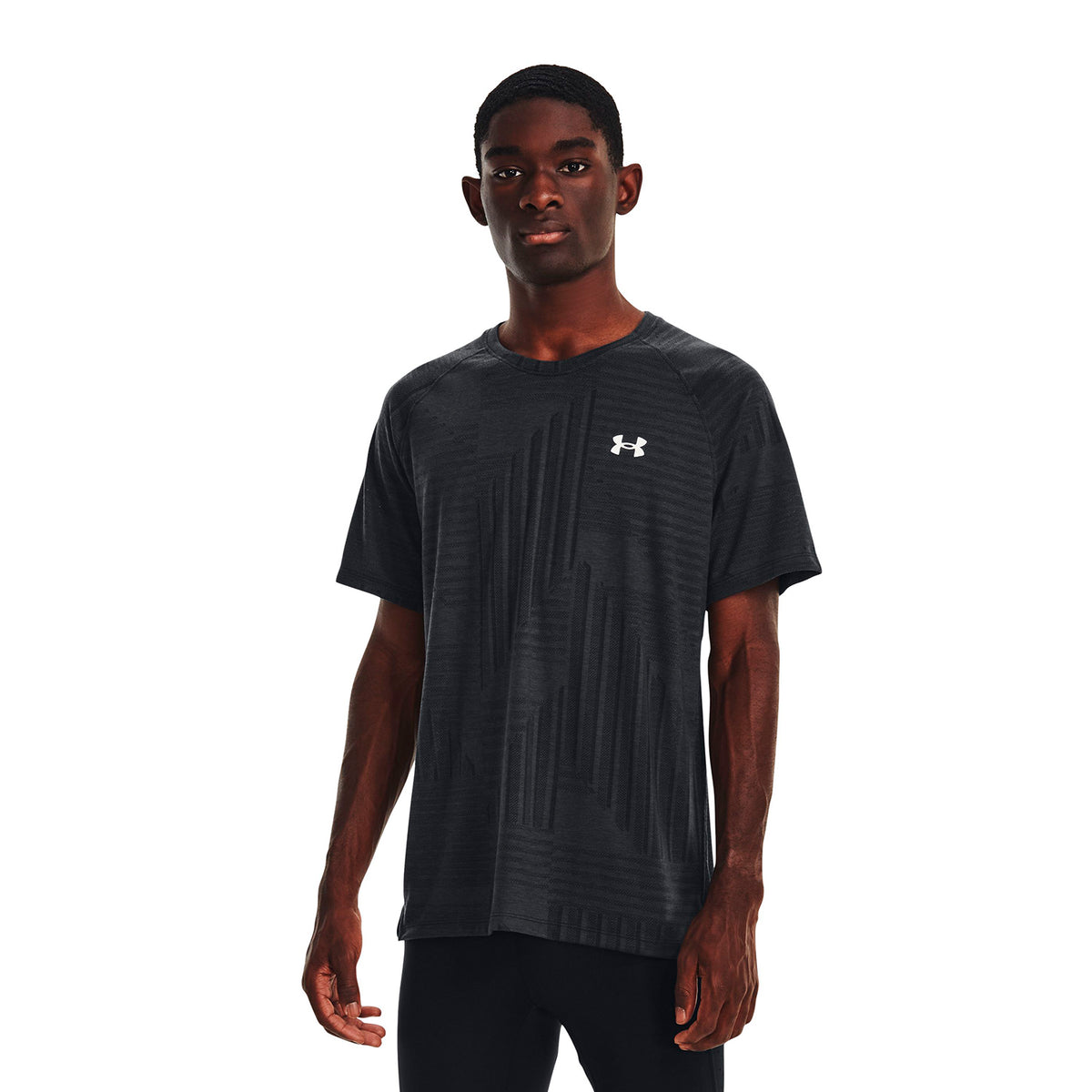 Polera manga corta UA Streaker Deco Diamond para hombre