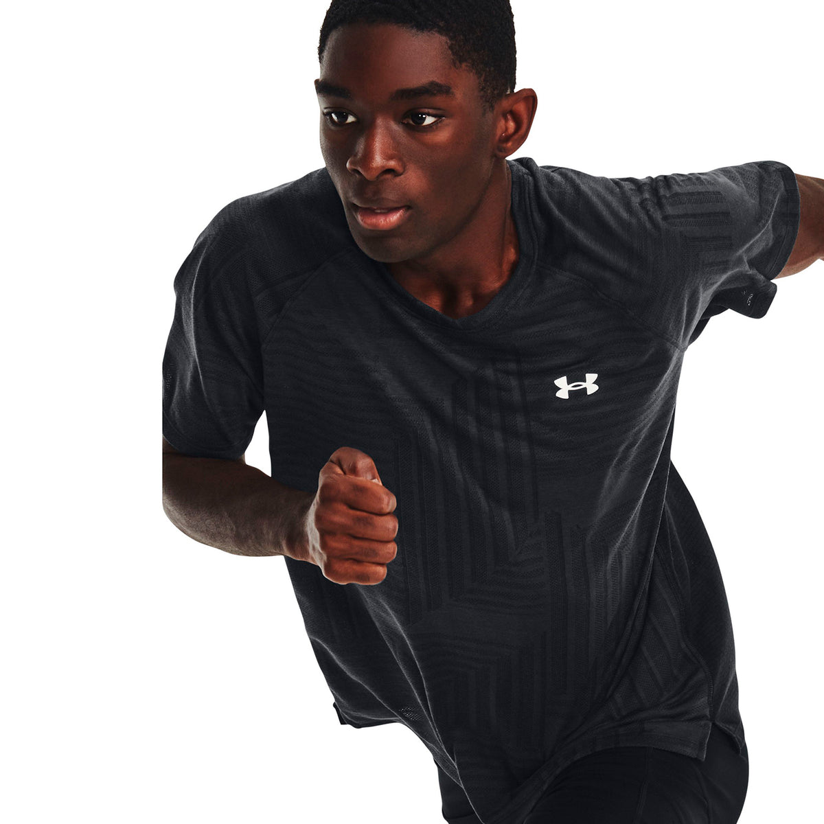 Polera manga corta UA Streaker Deco Diamond para hombre