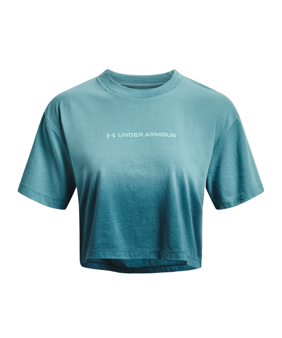 Polera manga corta UA Branded Dip Dye Crop para mujer