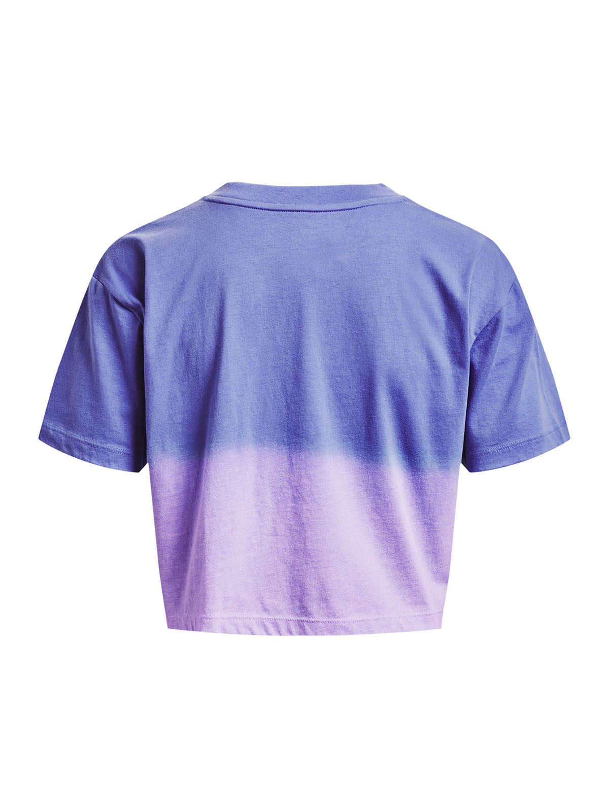 Polera manga corta UA Branded Dip Dye Crop para mujer