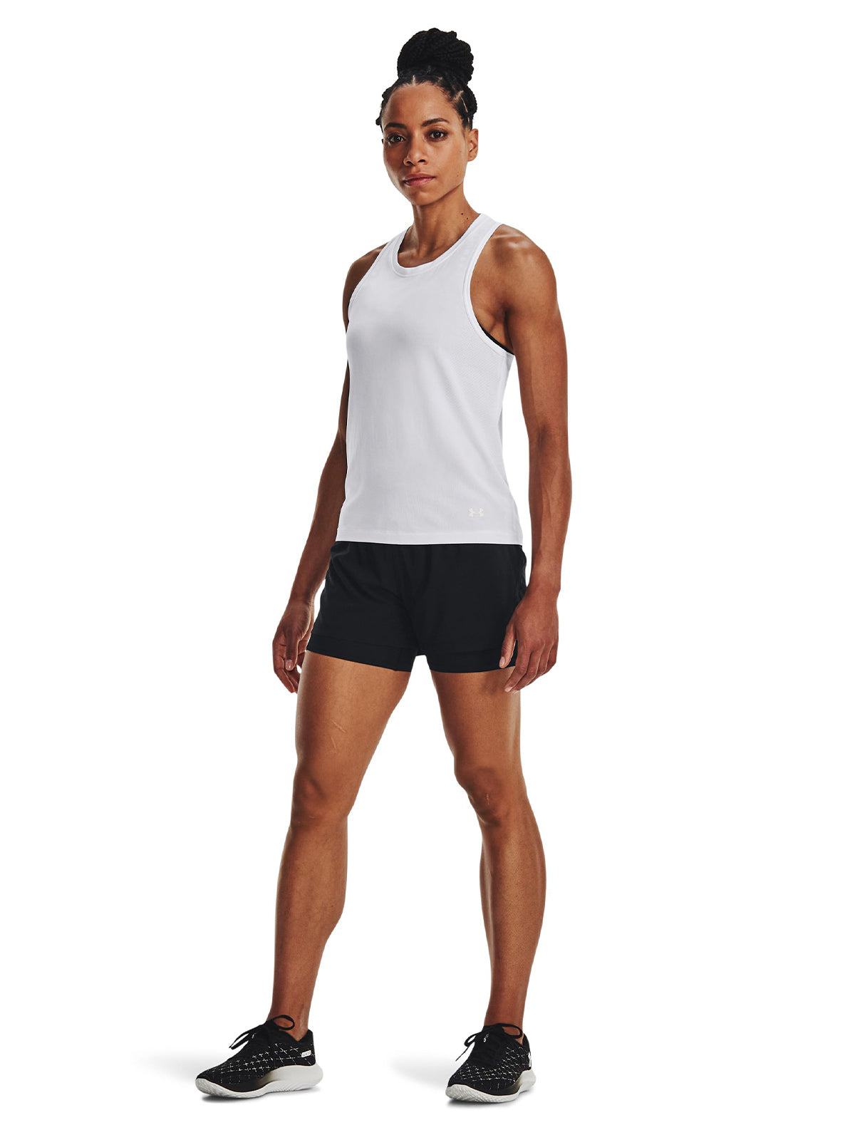 Shorts 2 en 1 UA Run Stamina para mujer