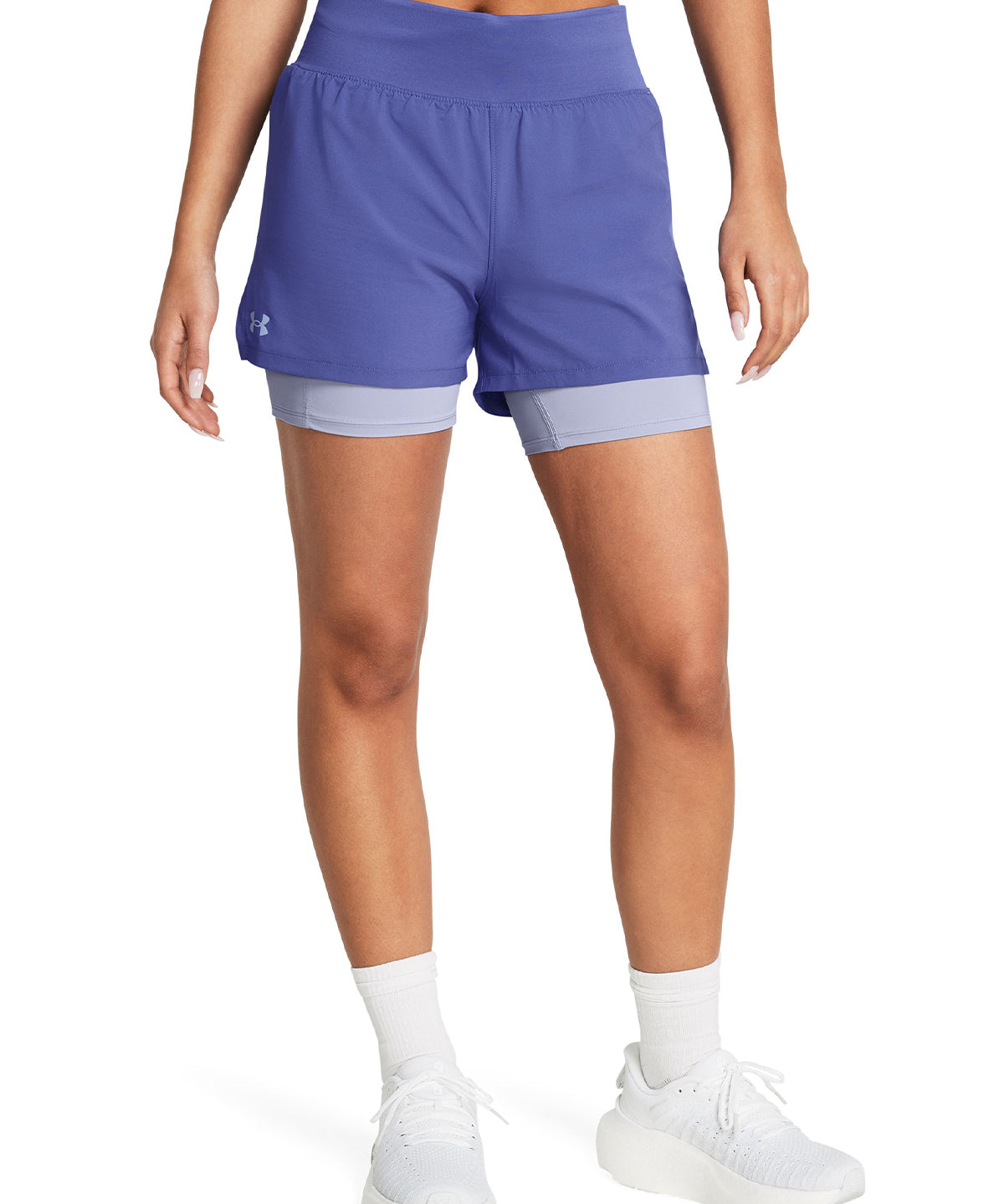 Shorts 2 en 1 UA Run Stamina para mujer