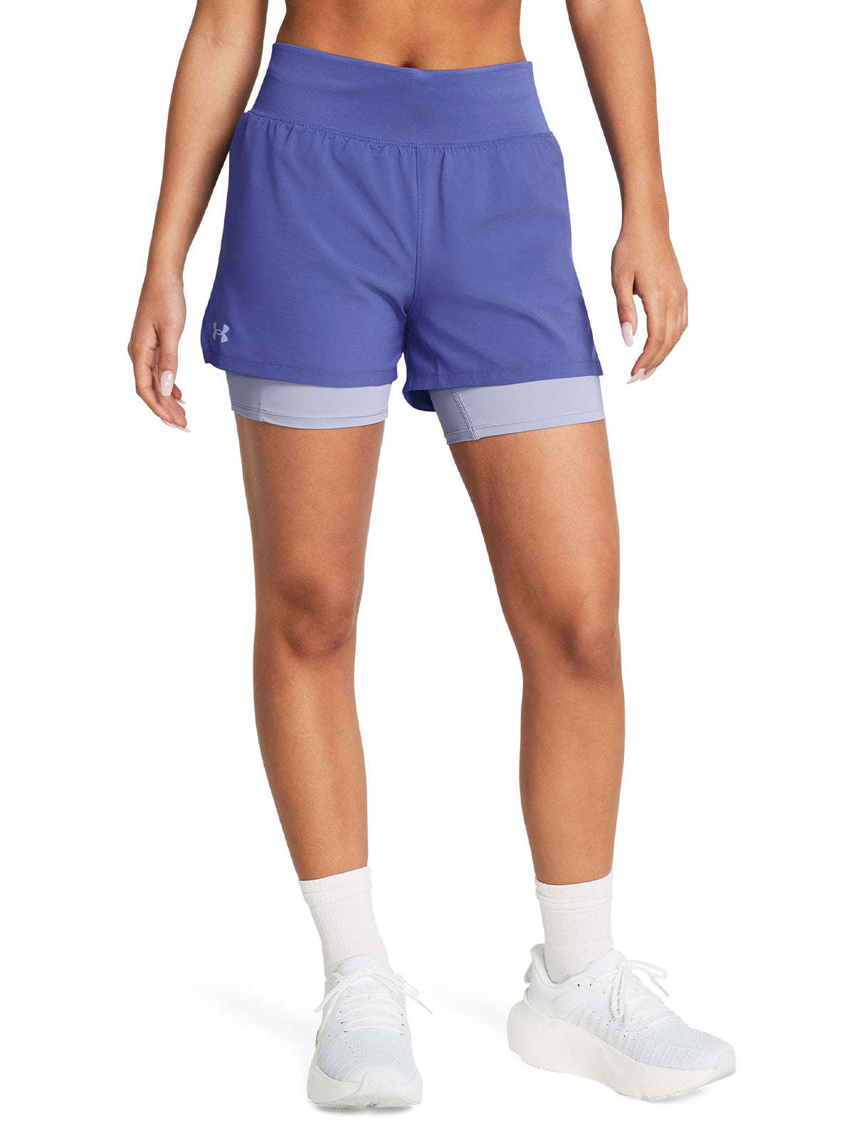 Shorts 2 en 1 UA Run Stamina para mujer