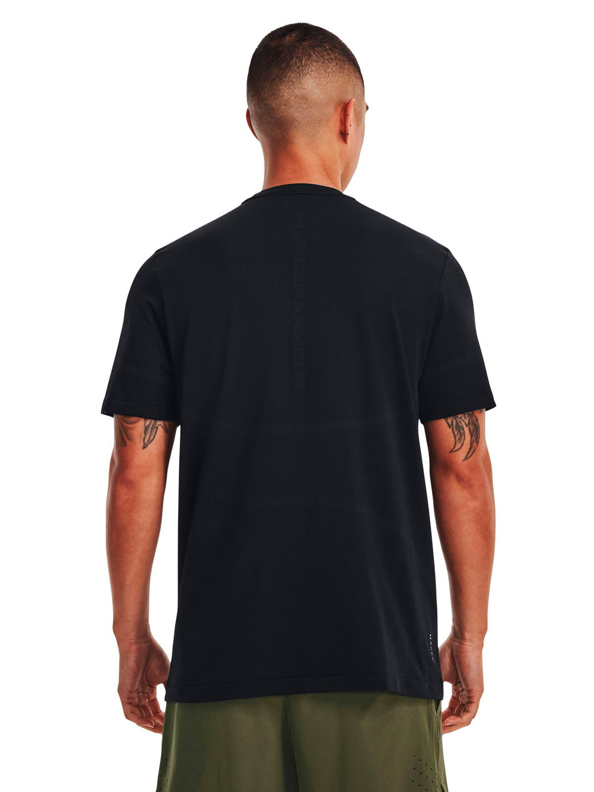 Polera manga corta de entrenamiento para hombre Vanish Elite Seamless negro Under Armour