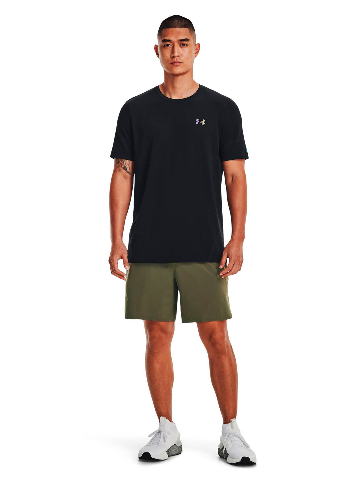 Polera manga corta de entrenamiento para hombre Vanish Elite Seamless negro Under Armour