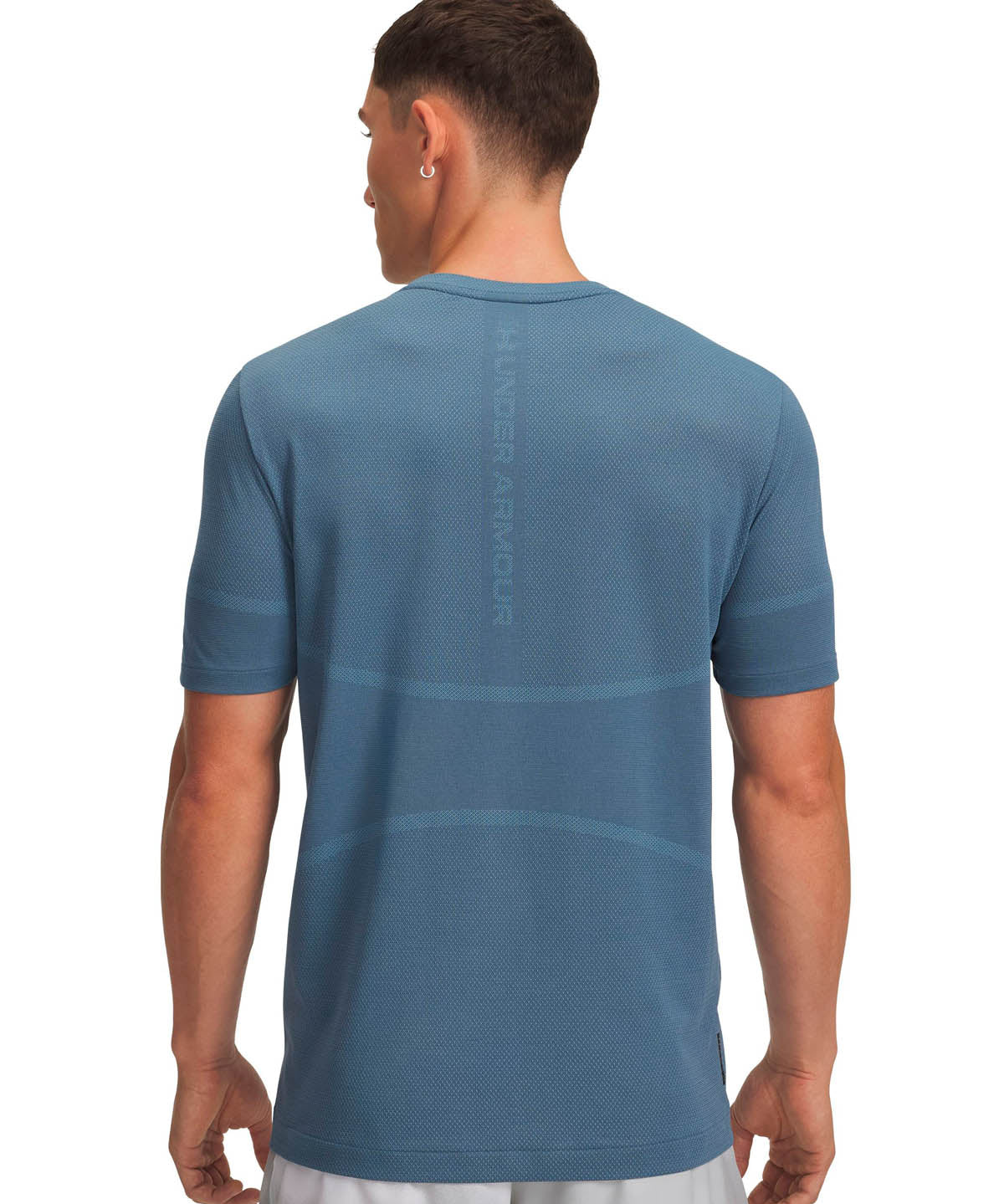 Polera manga corta de entrenamiento para hombre Vanish Elite Seamless Azul Under Armour