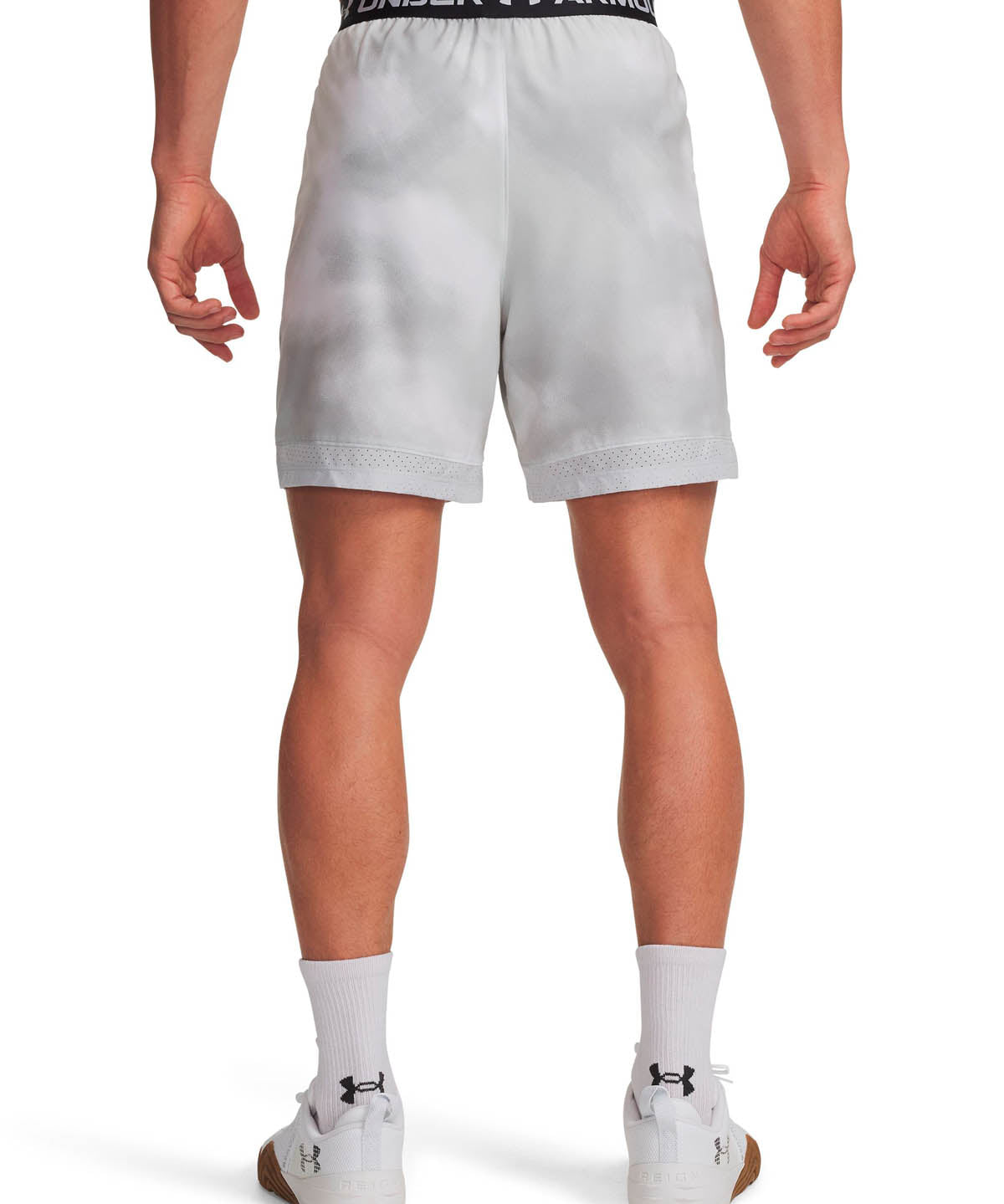 Shorts de entrenamiento para hombre Vanish Woven 6" Printed gris Under Armour