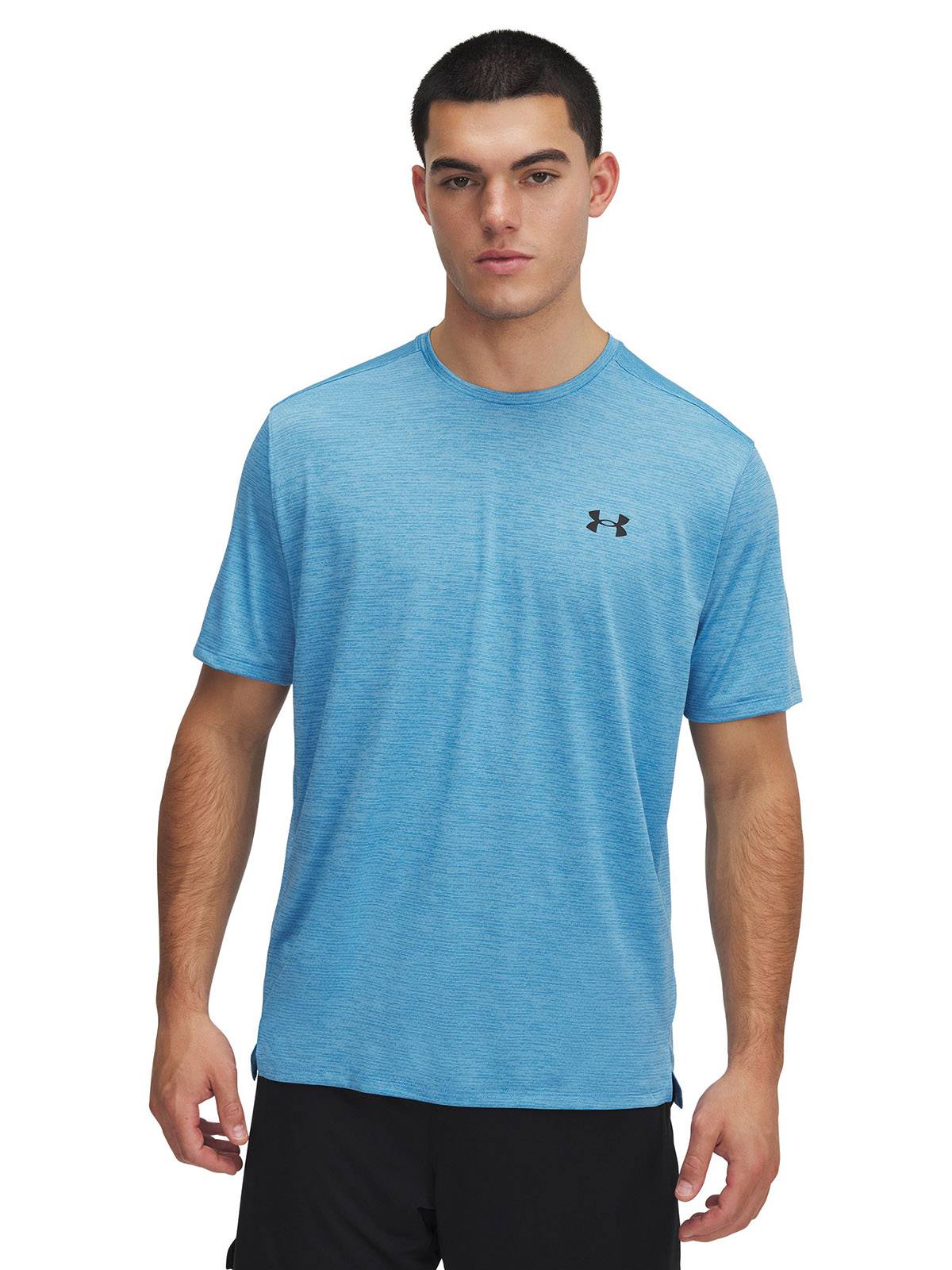 Polera manga corta Under Armour tech vent azul para hombre