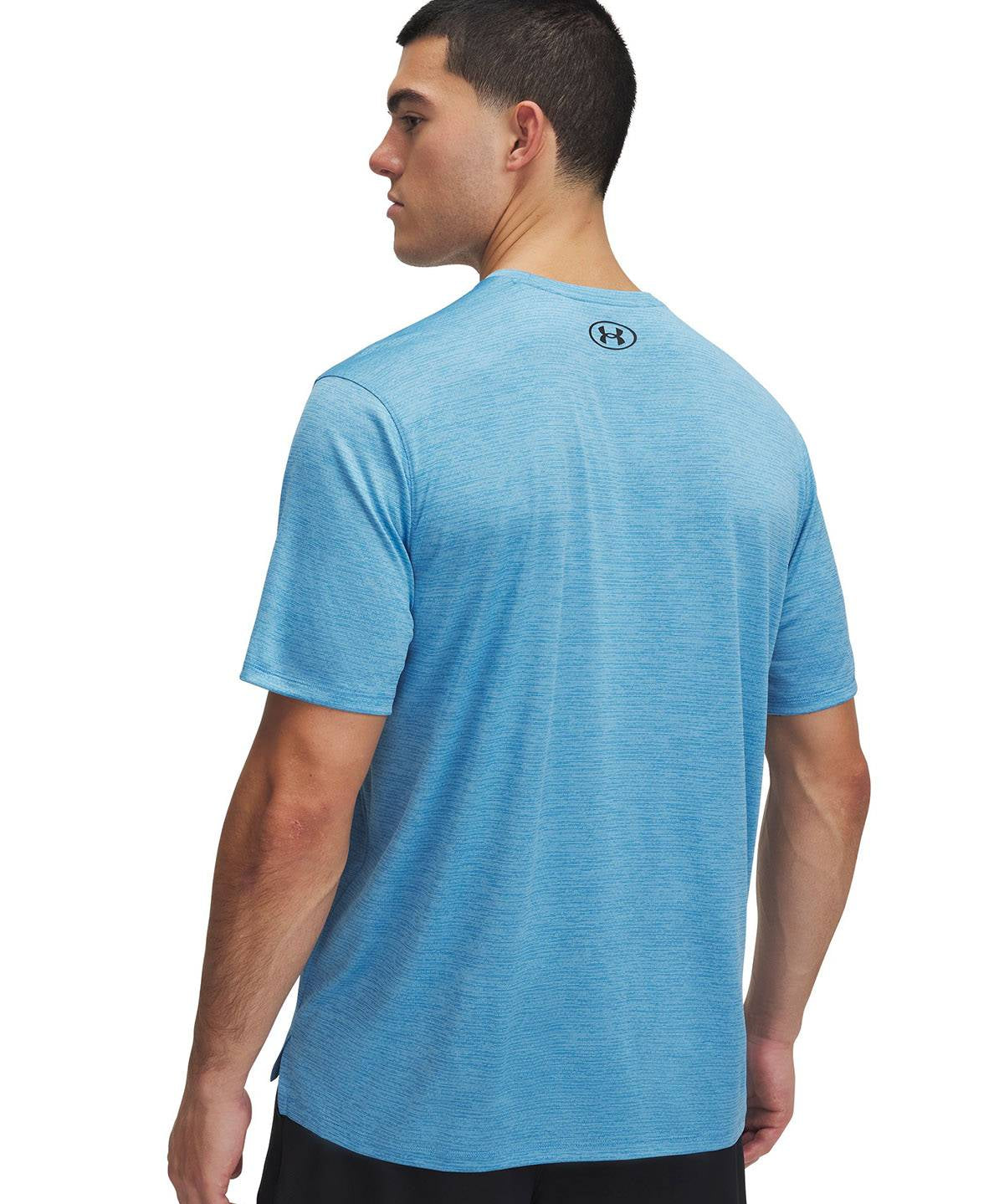 Polera manga corta Under Armour tech vent azul para hombre