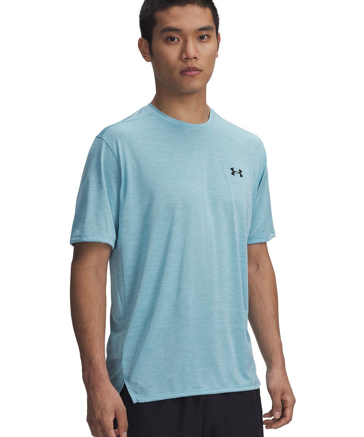 Polera manga corta Under Armour tech vent azul para hombre