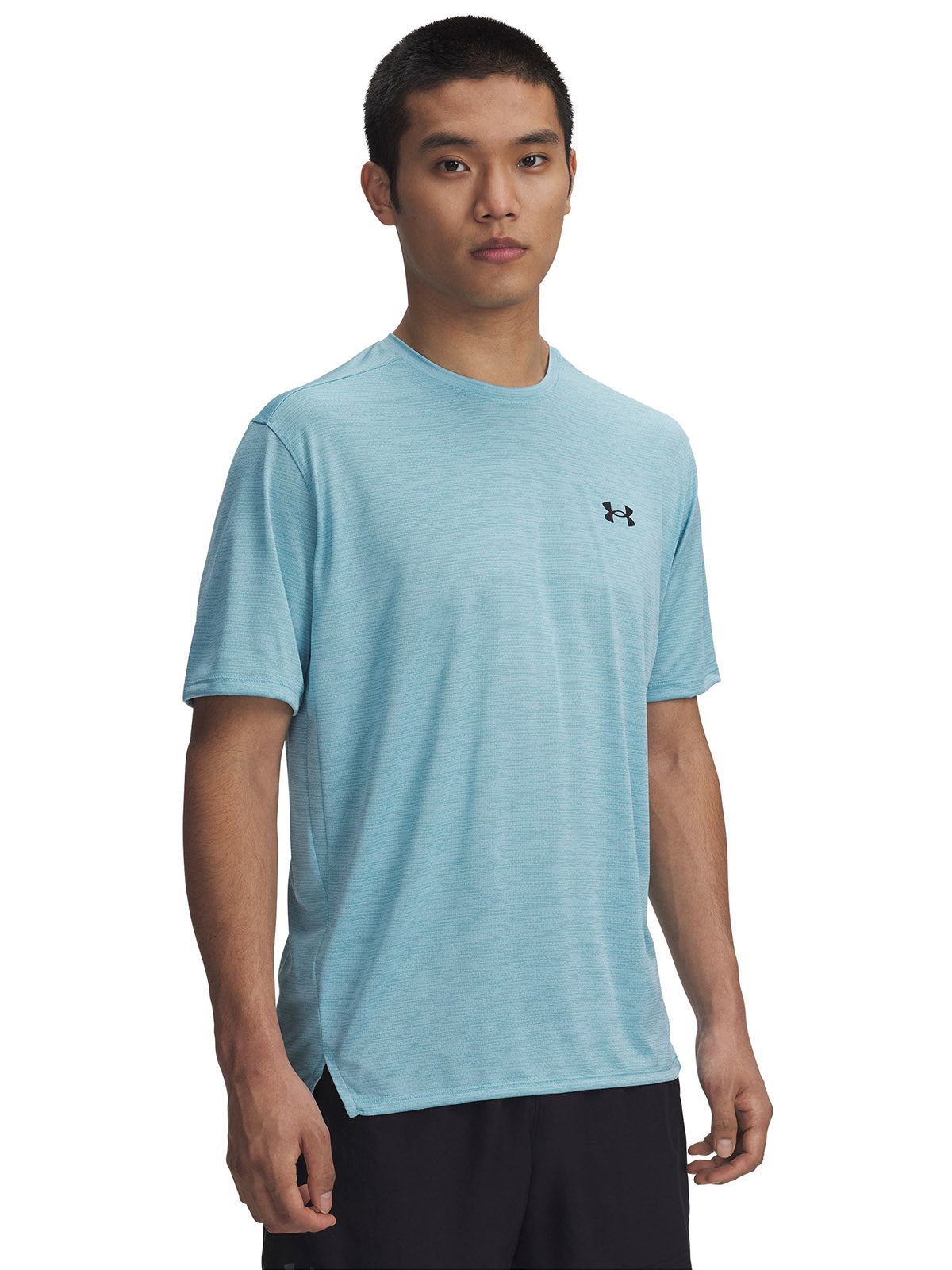 Polera manga corta Under Armour tech vent azul para hombre
