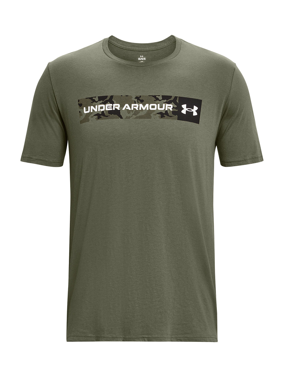 Polera manga corta Camo Chest Stripe para hombre Under Armour