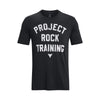 Polera manga corta UA Project Rock Training para hombre