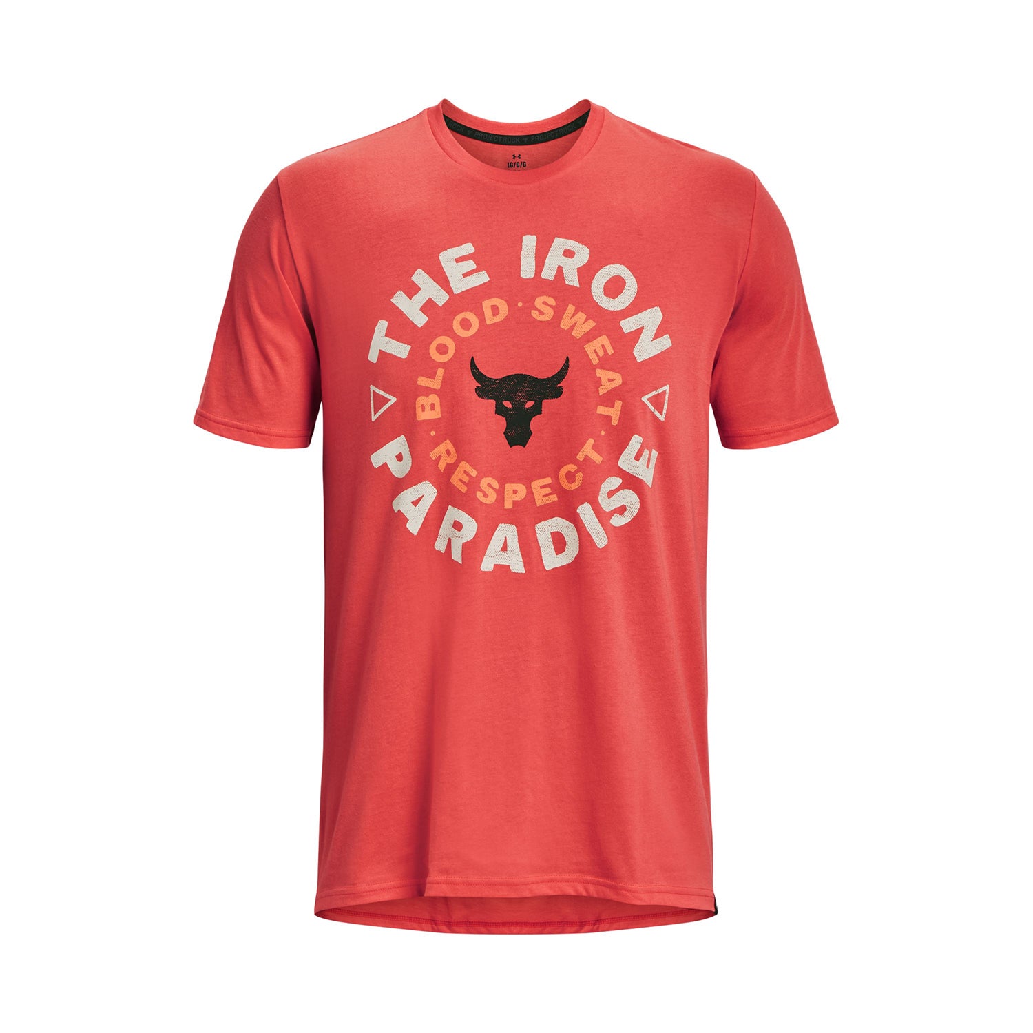 Polera manga corta UA Project Rock Iron Circle para hombre