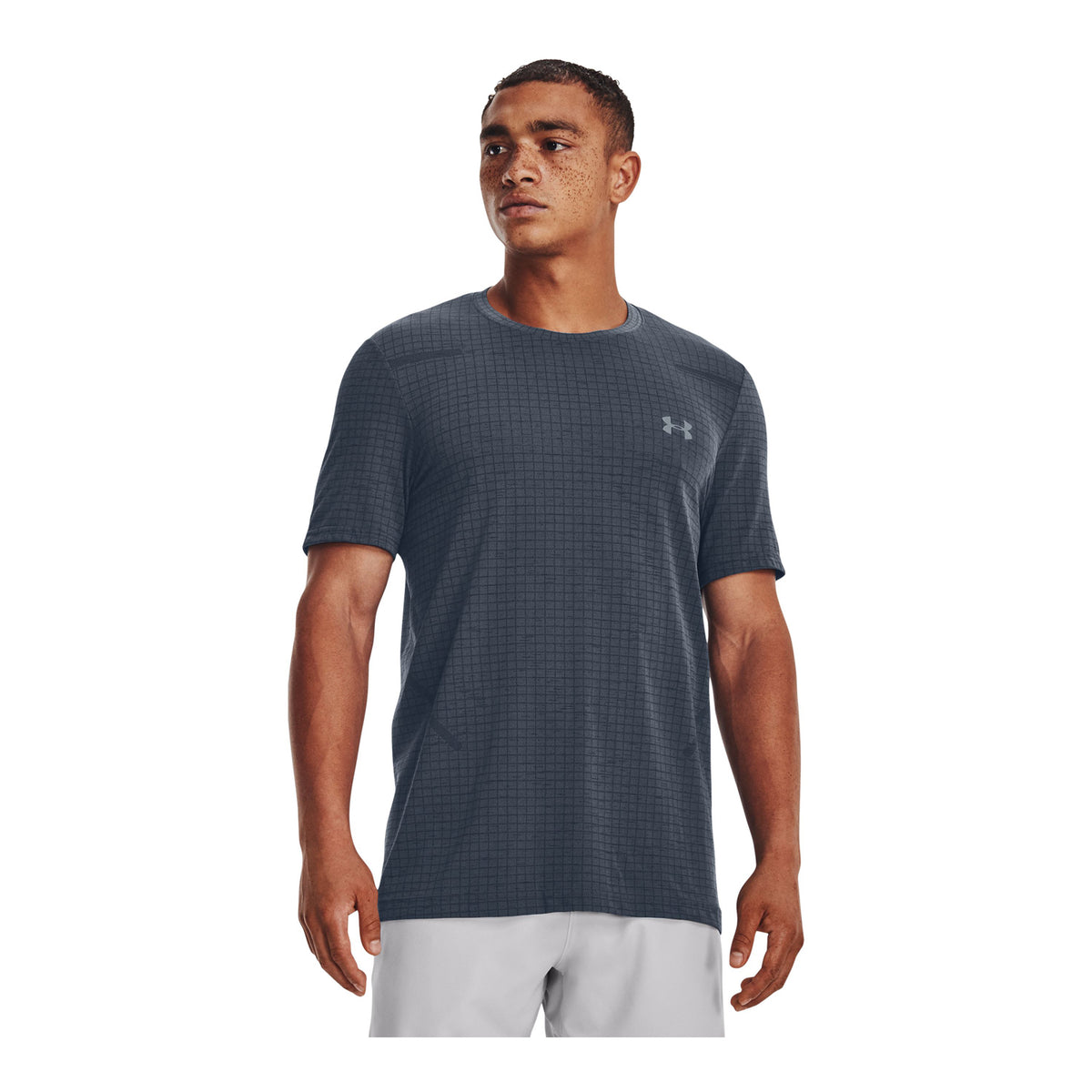 Polera manga corta Seamless Grid para hombre Under Armour