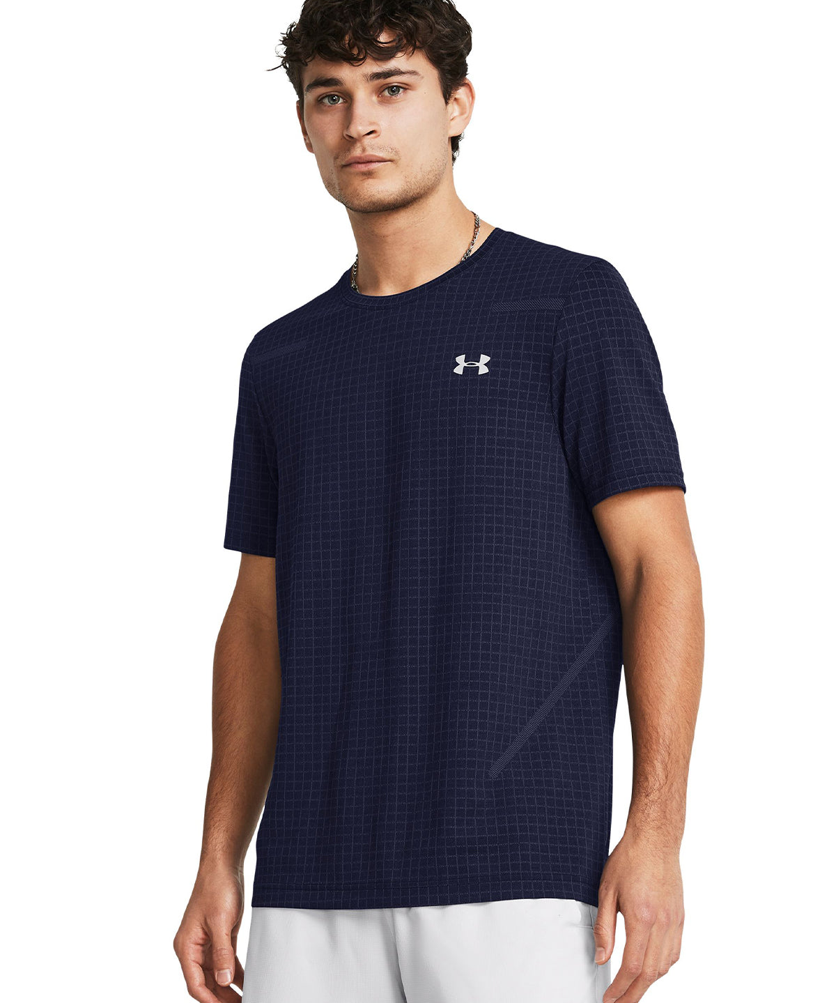 Polera manga corta Seamless Grid para hombre Under Armour