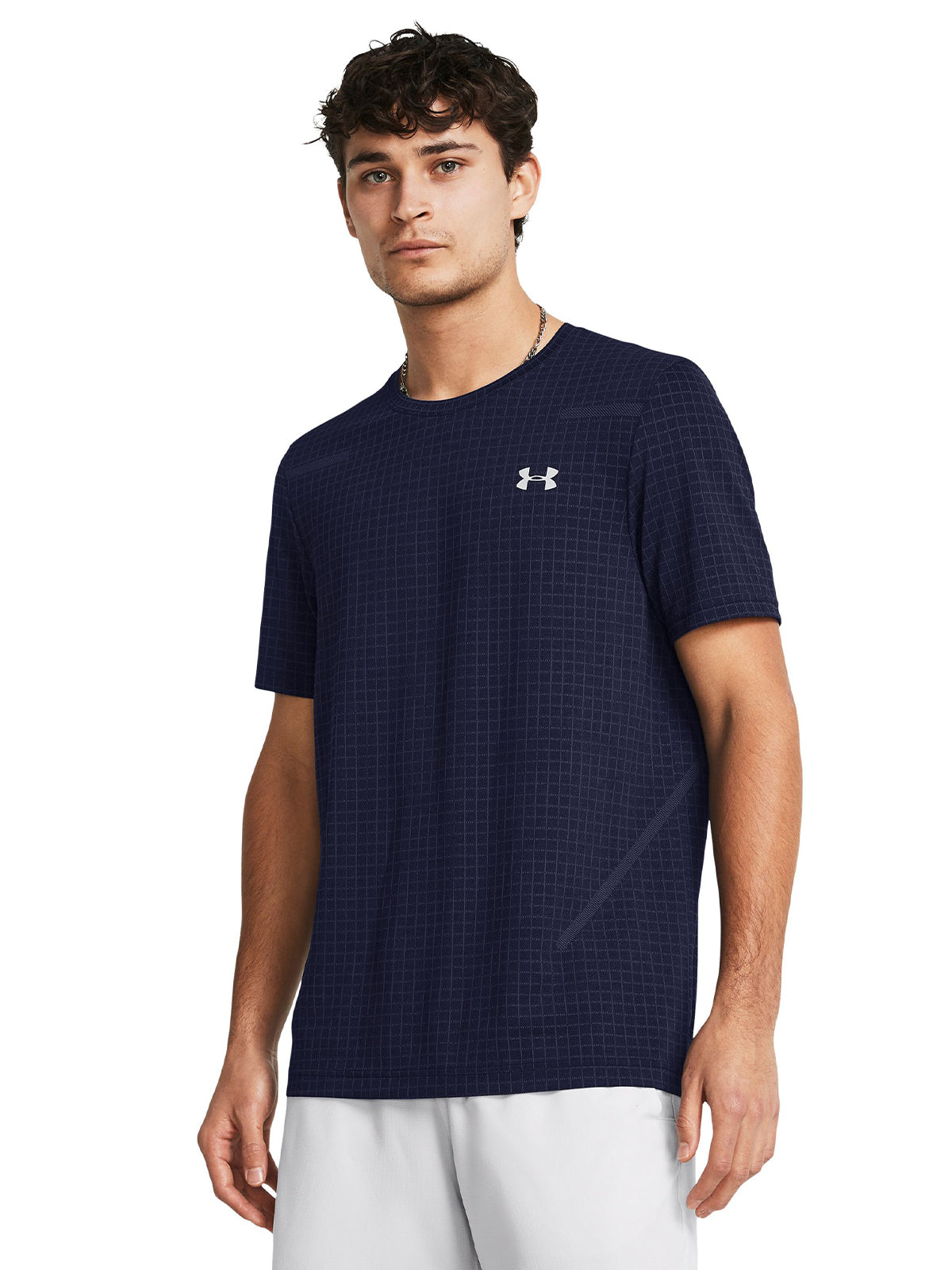 Polera manga corta Seamless Grid para hombre Under Armour
