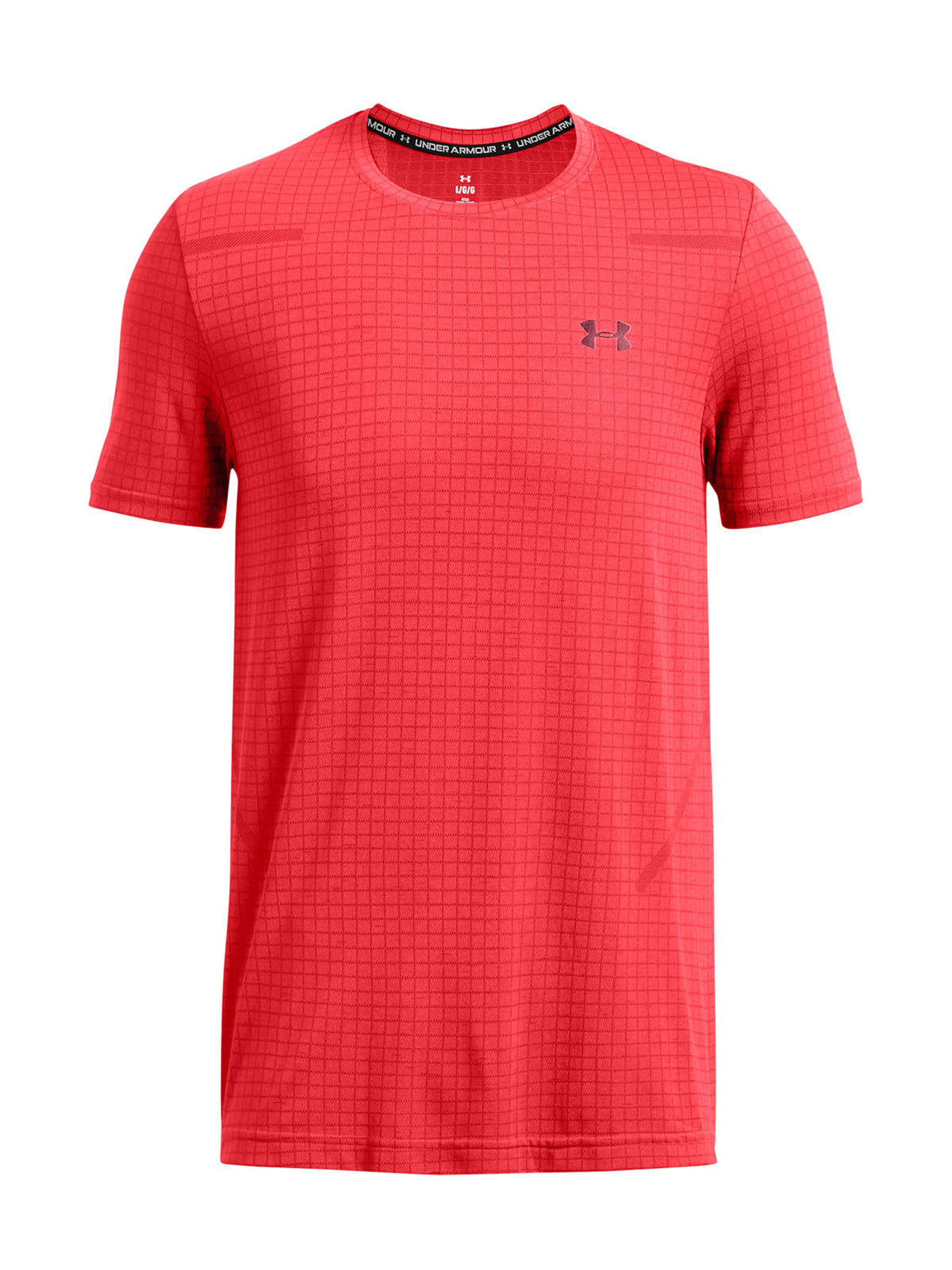 Polera manga corta UA Seamless Grid para hombre