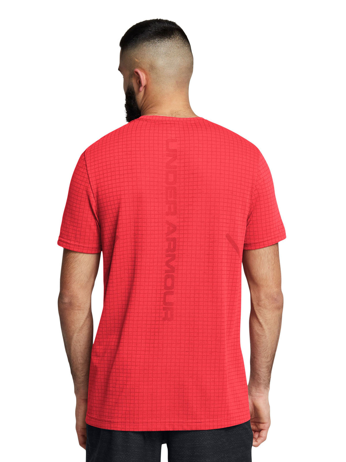 Polera manga corta UA Seamless Grid para hombre