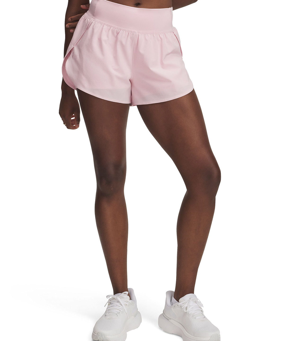 Shorts Under Armour vanish 2-en-1 rosado para mujer