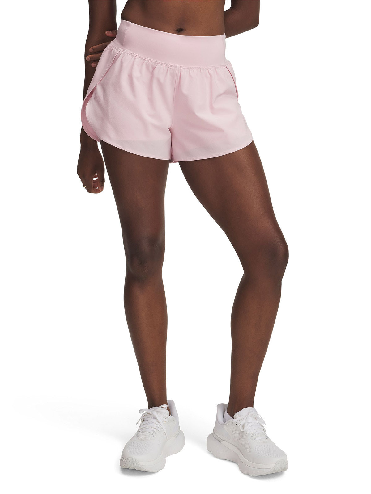 Shorts Under Armour vanish 2-en-1 rosado para mujer