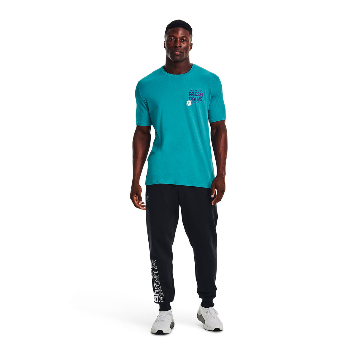 Joggers UA Rival Fleece Graphic para hombre