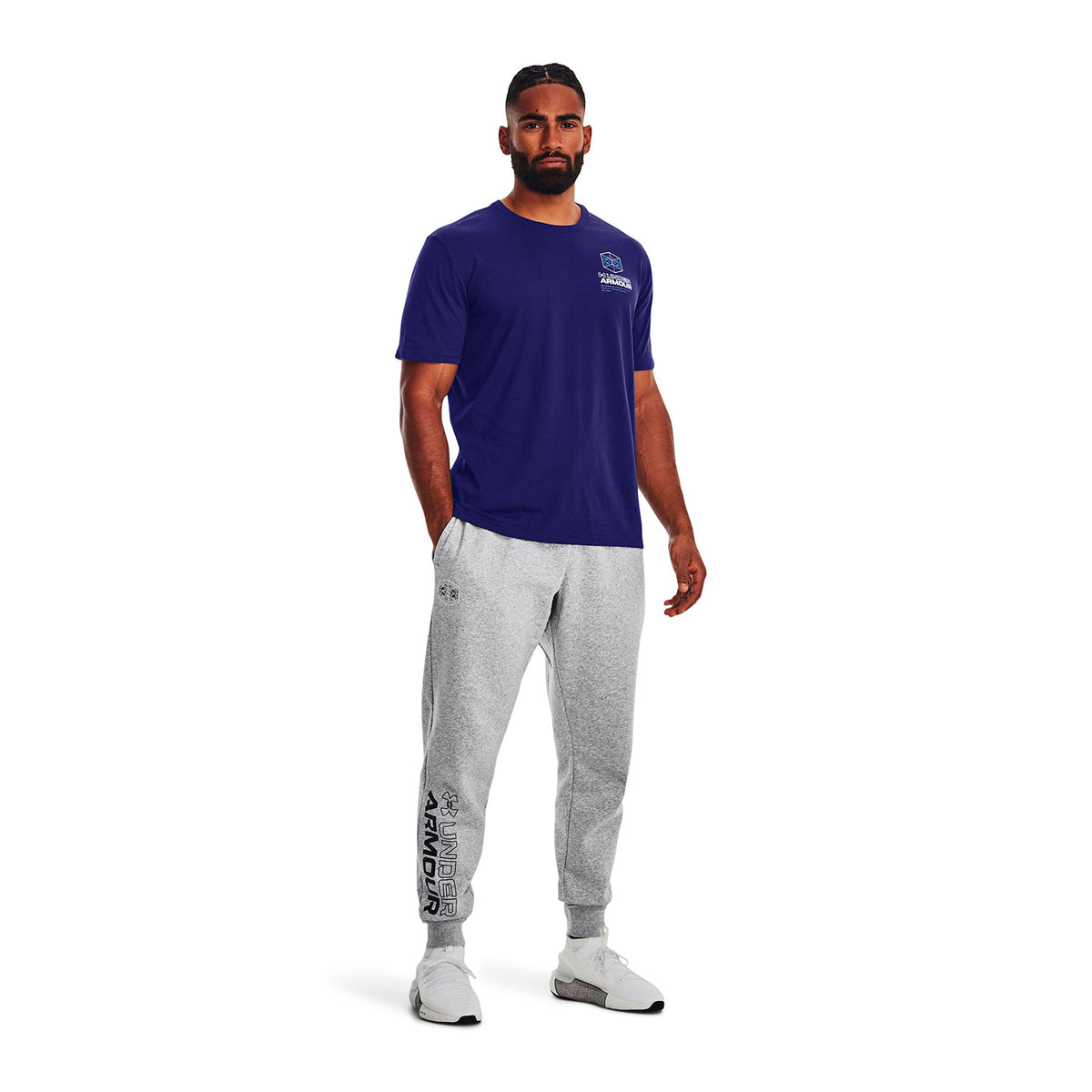 Joggers UA Rival Fleece Graphic para hombre