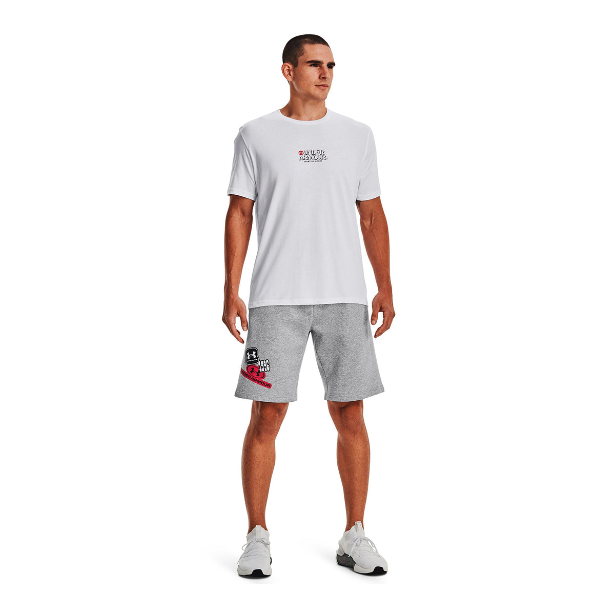 Shorts UA Rival Fleece Graphic Shorts para hombre