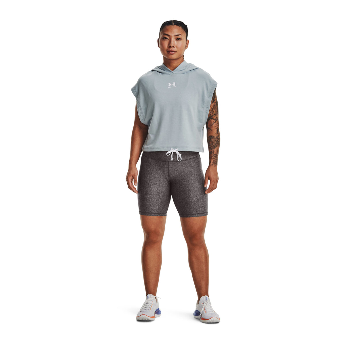 Polerón manga corta UA Rival Terry para mujer