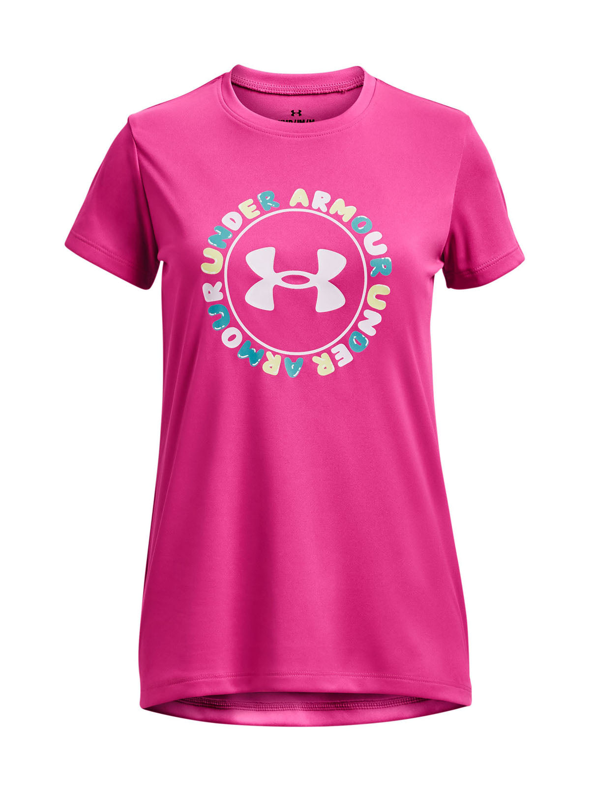 Polera manga corta Tech™ Twist Wordmark para niña