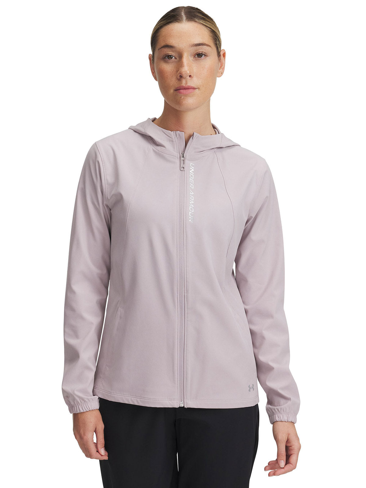 Chaqueta Under Armour outrun the storm gris para mujer