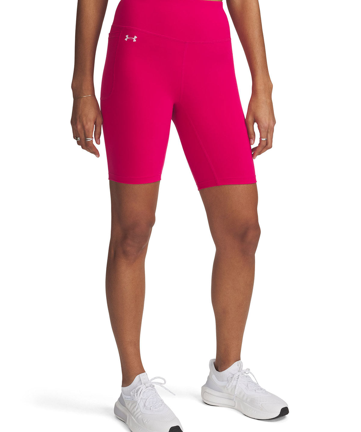 Calzas Under Armour motion bike shorts morado para mujer